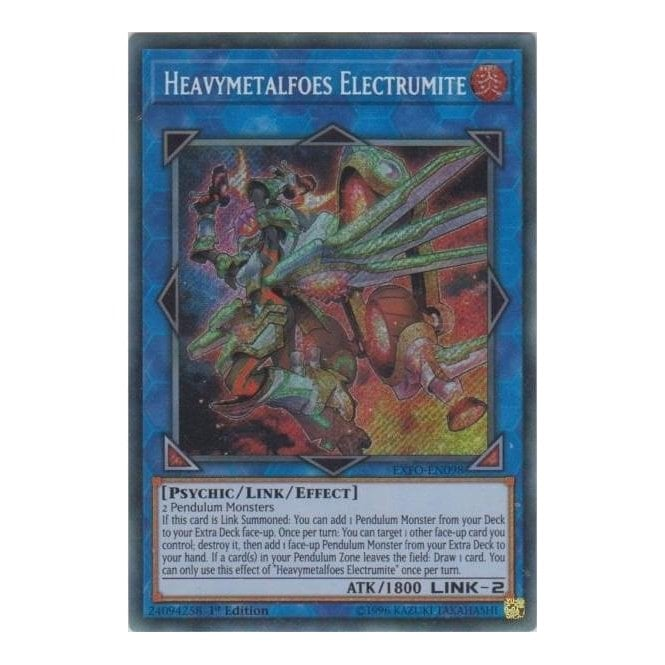 Yu-Gi-Oh! Card EXFO-EN098 Heavymetalfoes Electrumite (Secret Rare) | Chaos  Cards