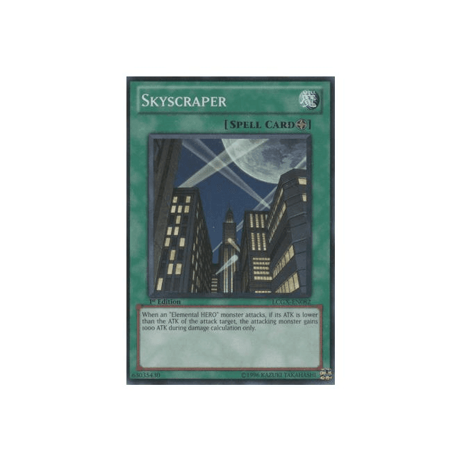 skyscraper card yugioh Flame Wingman Paramint may be 1st or Unlimited Edition Driftscoll the Battle Skyscraper by