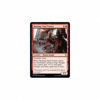 Burning-Yard Trainer : THRONE OF ELDRAINE 117/269 - Magic the Gathering Single Card