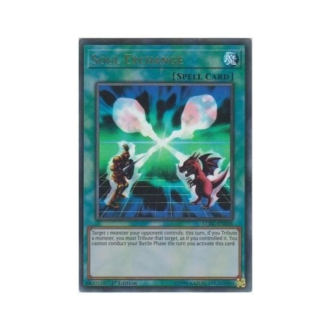 Yu-Gi-Oh! Card LCKC-EN038 Soul Exchange (Ultra Rare) | Chaos Cards Yu-Gi-Oh! Card LCKC-EN038 Soul Exchange (Ultra Rare) | Chaos Cards