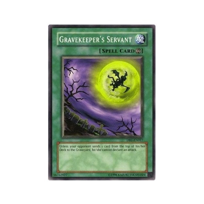 Yu-Gi-Oh! Card DB1-EN017 Gravekeeper's Servant