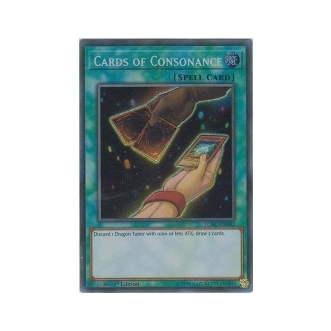 Yu Gi Oh Card LCKC EN092 Cards Of Consonance Secret Rare Chaos Cards