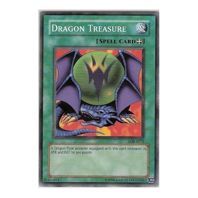 YuGiOh! Card LOBE072 Dragon Treasure (Short Print) Chaos Cards