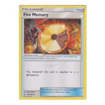 Fire Memory : SUN AND MOON - ULTRA PRISM 123/156 - Pokemon Single Card
