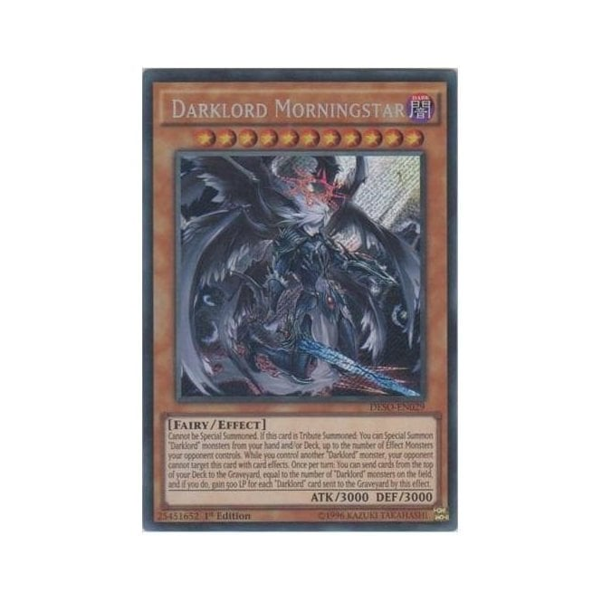 Yu-Gi-Oh! Card DESO-EN029 Darklord Morningstar (Secret Rare) | Chaos Cards Yu-Gi-Oh! Card DESO-EN029 Darklord Morningstar (Secret Rare) | Chaos Cards