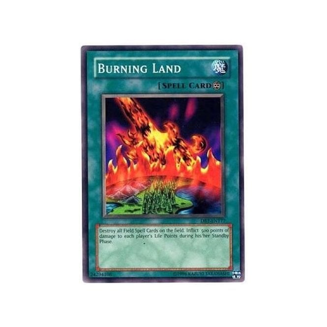 Yu-Gi-Oh! Card DB1-EN177 Burning Land | Chaos Cards Yu-Gi-Oh! Card DB1-EN177 Burning Land | Chaos Cards