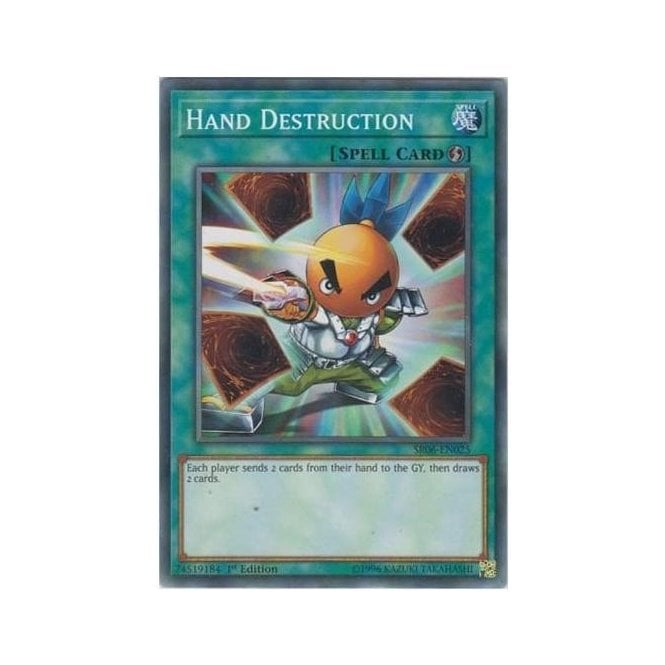 Yu-Gi-Oh! Card SR06-EN025 Hand Destruction (Common) | Chaos Cards Yu-Gi-Oh! Card SR06-EN025 Hand Destruction (Common) | Chaos Cards