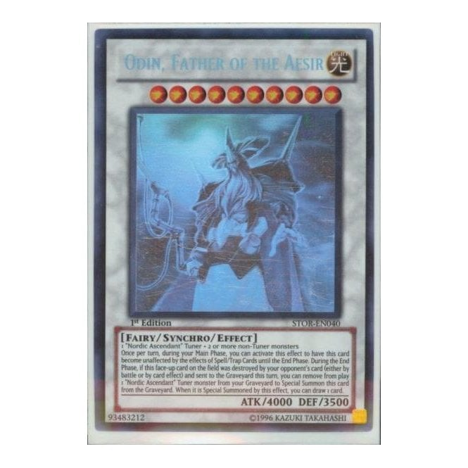 Yu-Gi-Oh! Card STOR-EN040 Odin, Father of the Aesir (Ghost Rare) Yu-Gi-Oh! Card STOR-EN040 Odin, Father of the Aesir (Ghost Rare)