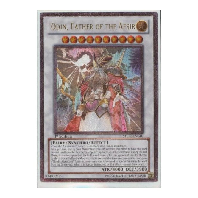 Yu-Gi-Oh! Card STOR-EN040 Odin, Father of the Aesir (Ultimate Rare) Yu-Gi-Oh! Card STOR-EN040 Odin, Father of the Aesir (Ultimate Rare)