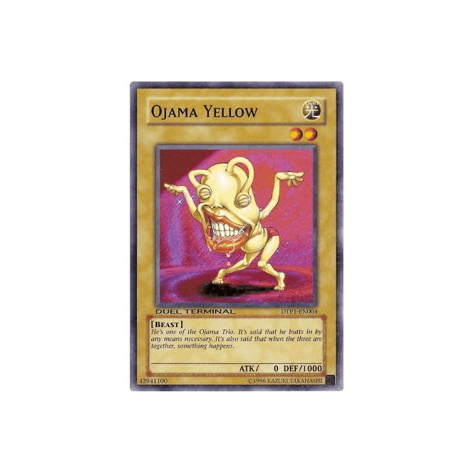 Yu-Gi-Oh! Card DR2-EN001 Ojama Yellow | Chaos Cards Yu-Gi-Oh! Card DR2-EN001 Ojama Yellow | Chaos Cards