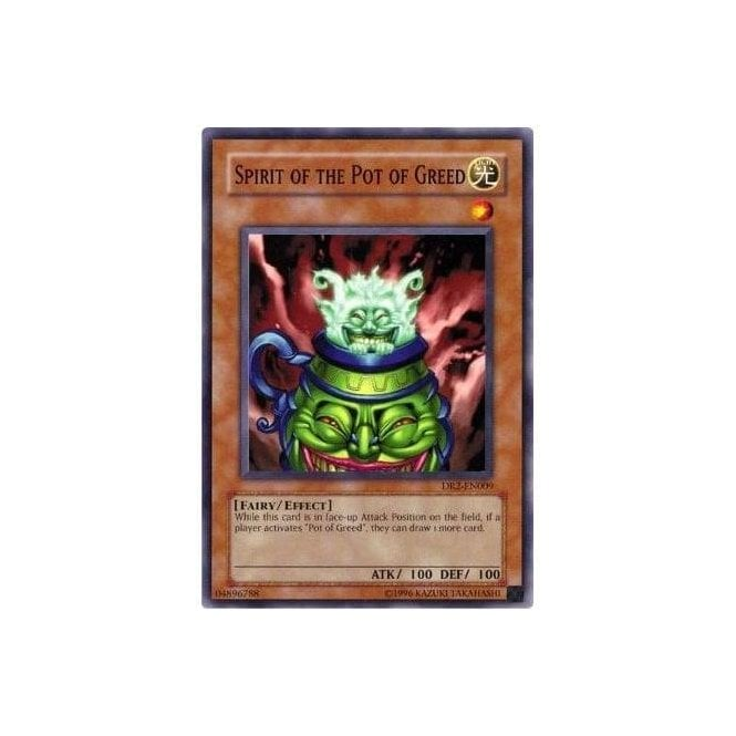Yu-Gi-Oh! Card DR2-EN009 Spirit of the Pot of Greed Yu-Gi-Oh! Card DR2-EN009 Spirit of the Pot of Greed