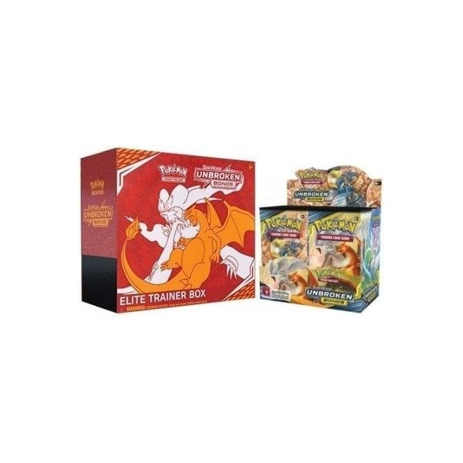 Pokemon Booster Box & Elite Trainer Box Combo : Sun and Moon - Unbroken Bonds | Chaos Cards Pokemon Booster Box & Elite Trainer Box Combo : Sun and Moon - Unbroken Bonds | Chaos Cards