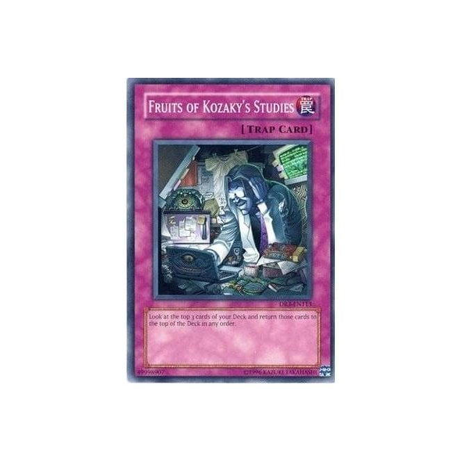 Yu-Gi-Oh! Card DR3-EN113 Fruits of Kozaky's Studies