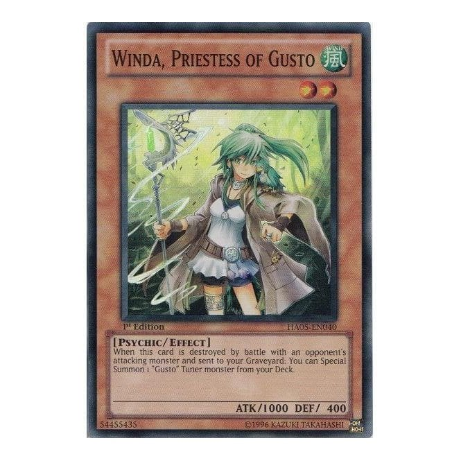 Yu-Gi-Oh! Card HA05-EN040 Winda, Priestess of Gusto (Super Rare) | Chaos Cards Yu-Gi-Oh! Card HA05-EN040 Winda, Priestess of Gusto (Super Rare) | Chaos Cards