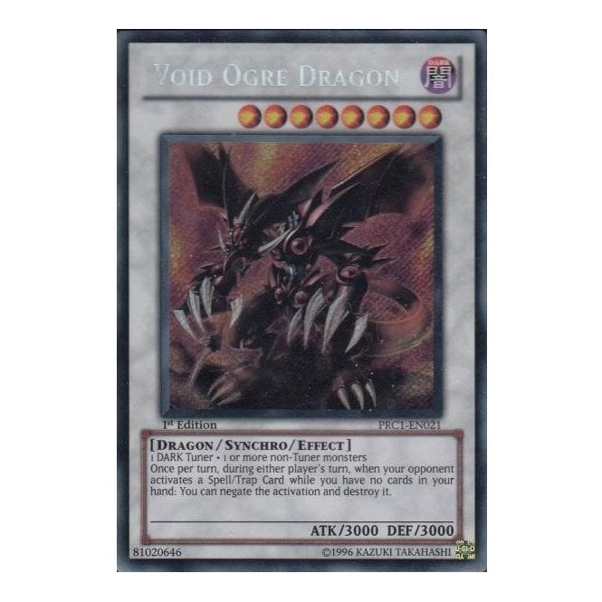 Yu-Gi-Oh! Card PRC1-EN021 Void Ogre Dragon (Secret Rare) | Chaos Cards Yu-Gi-Oh! Card PRC1-EN021 Void Ogre Dragon (Secret Rare) | Chaos Cards