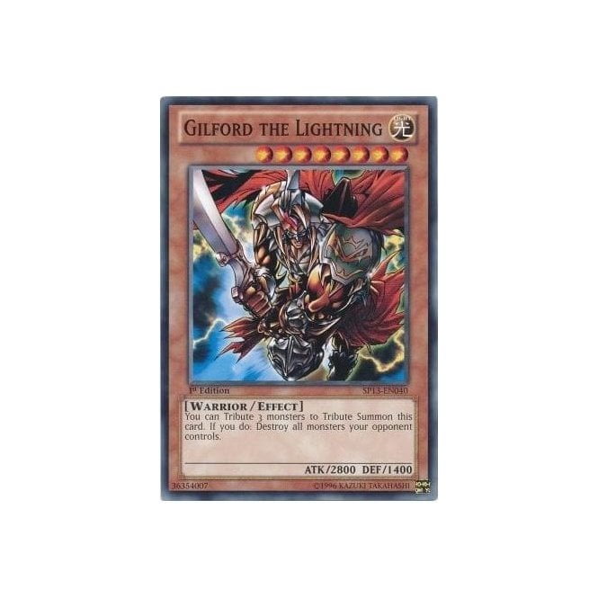 Yu-Gi-Oh! Card SP13-EN040 Gilford the Lightning (Common) | Chaos Cards Yu-Gi-Oh! Card SP13-EN040 Gilford the Lightning (Common) | Chaos Cards