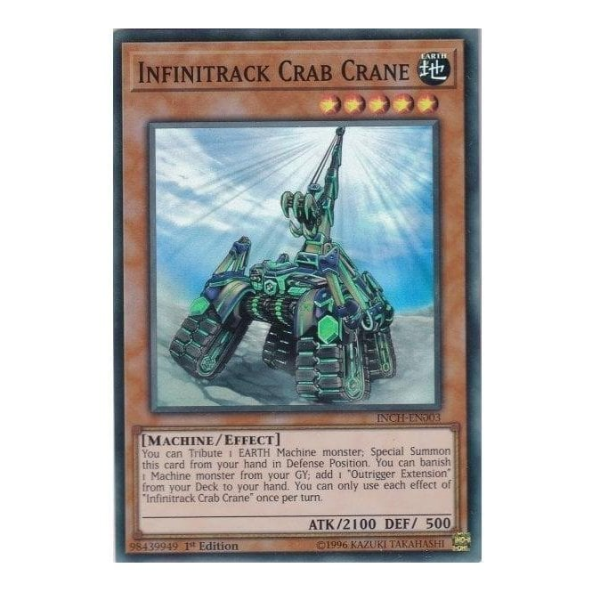 Infinitrack Explosion Card Yu-Gi-Oh! Card INCH-EN003 Infinitrack Crab Crane (Super Rare) | Chaos Cards