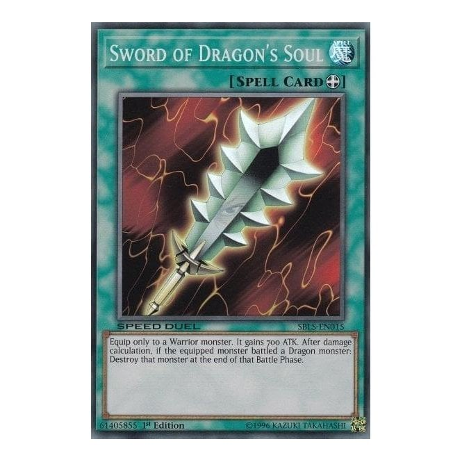 Yu-Gi-Oh! Card SBLS-EN015 Sword Of Dragon's Soul | Chaos Cards Yu-Gi-Oh! Card SBLS-EN015 Sword Of Dragon's Soul | Chaos Cards