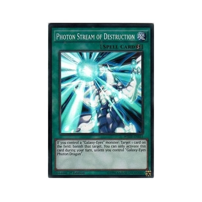 Yu-Gi-Oh! Card WSUP-EN011 Photon Stream of Destruction (Super Rare) | Chaos  Cards