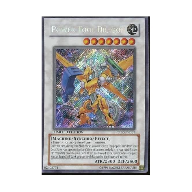 Yu-Gi-Oh! Promo Card CT06-EN001 Power Tool Dragon (Secret Rare) | Chaos  Cards