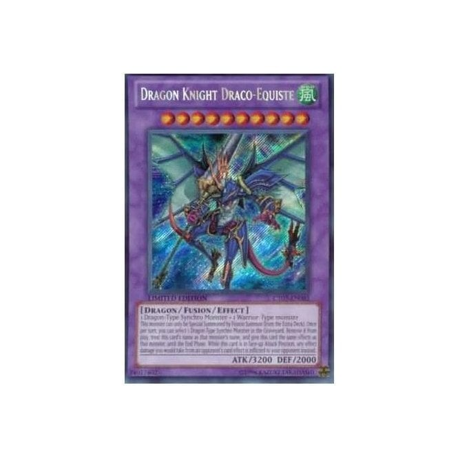 Yu-Gi-Oh! Promo Card CT07-EN003 Dragon Knight Draco-Equiste (Secret Rare) | Chaos Cards Yu-Gi-Oh! Promo Card CT07-EN003 Dragon Knight Draco-Equiste (Secret Rare) | Chaos Cards