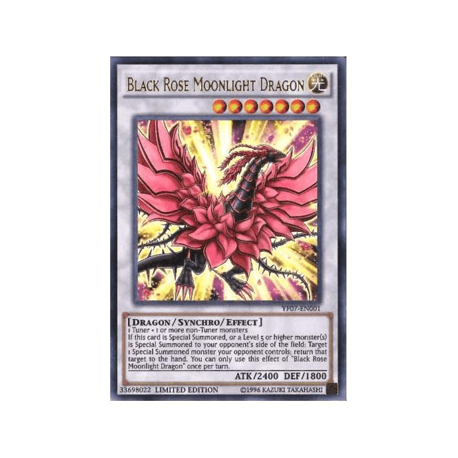 Yu-Gi-Oh! Promo Card YF07-EN001 Black Rose Moonlight Dragon | Chaos Cards Yu-Gi-Oh! Promo Card YF07-EN001 Black Rose Moonlight Dragon | Chaos Cards
