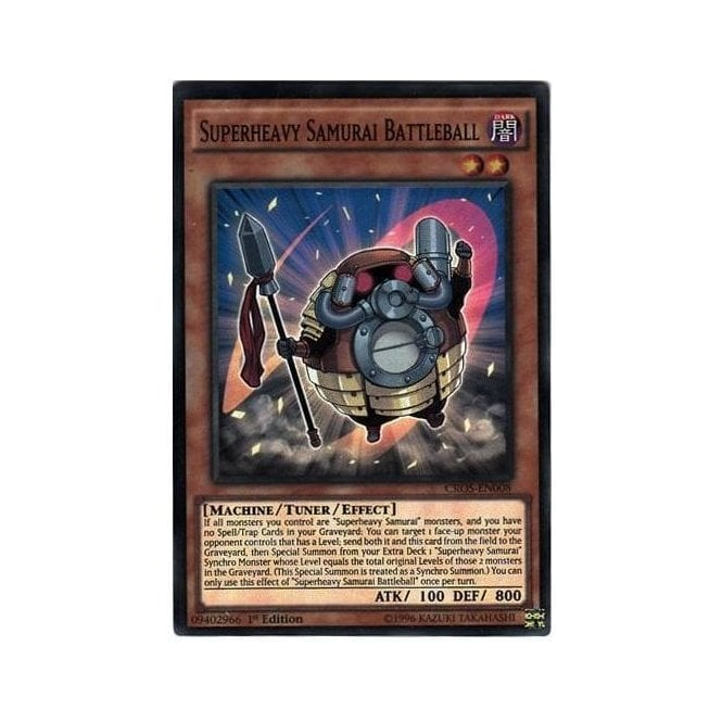 Yu-Gi-Oh! Card CROS-EN008 Superheavy Samurai Battleball (Super Rare) | Chaos Cards Yu-Gi-Oh! Card CROS-EN008 Superheavy Samurai Battleball (Super Rare) | Chaos Cards