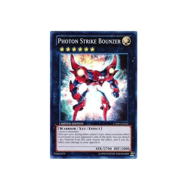Yu-Gi-Oh! Promo Card CT09-EN022 Photon Strike Bounzer (Super Rare) | Chaos Cards Yu-Gi-Oh! Promo Card CT09-EN022 Photon Strike Bounzer (Super Rare) | Chaos Cards