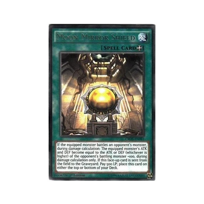 YuGiOh! Card CROSEN081 Moon Mirror Shield (Rare) Chaos Cards