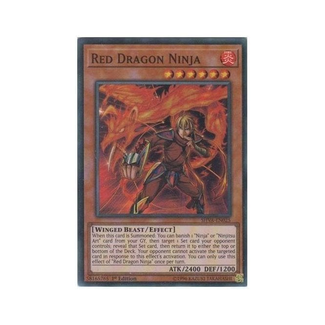 Yu-Gi-Oh! Card SHVA-EN025 Red Dragon Ninja (Super Rare) | Chaos Cards Yu-Gi-Oh! Card SHVA-EN025 Red Dragon Ninja (Super Rare) | Chaos Cards