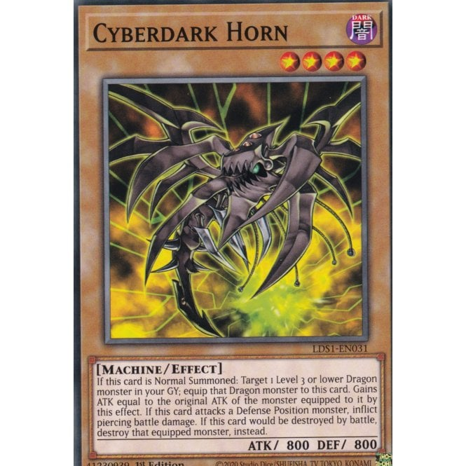 Cyberdark Horn (Common) : LDS1-EN031 - Yu-Gi-Oh! Single Card