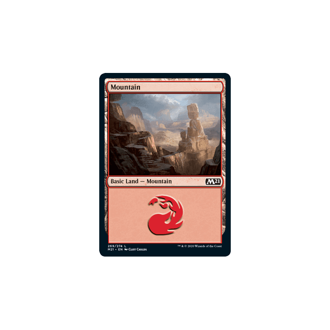 Magic The Gathering 10 Red Basic Lands Chaos Cards