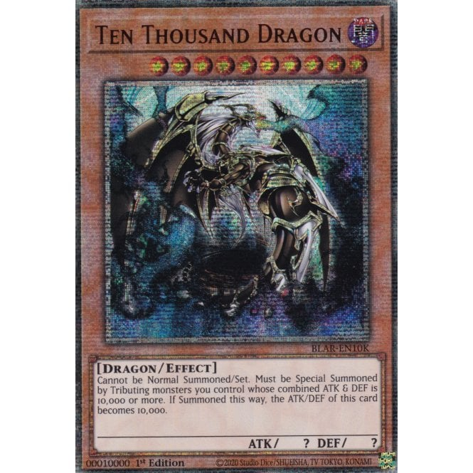 ten thousand dragon yugioh card Ten Thousand Dragon (BLAR-EN10K) ValueTCG