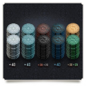 Iron Clays - 200 Printed Box with Chips - Image 2