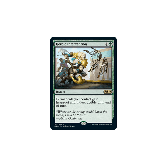 Heroic Intervention : MAGIC 2021 188/274 - Magic the Gathering Single Card Heroic Intervention : MAGIC 2021 188/274 - Magic the Gathering Single Card