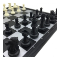 U3 Folding Magnetic Chess & Checkers travel set (Black/White) - Image 2
