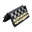 U3 Folding Magnetic Chess & Checkers travel set (Black/White) - Image 4