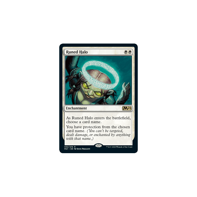 Runed Halo : MAGIC 2021 032/274 - Magic the Gathering Single Card Runed Halo : MAGIC 2021 032/274 - Magic the Gathering Single Card