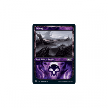 Swamp (Showcase Frame) : MAGIC 2021 311 - Magic the Gathering Single Card