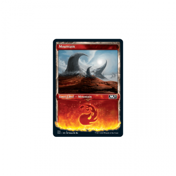 Mountain (Showcase Frame) : MAGIC 2021 312 - Magic the Gathering Single Card