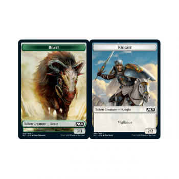 Beast // Knight (TOKEN) : MAGIC 2021 TOKEN (FOIL) 35 - Magic the Gathering Single Card