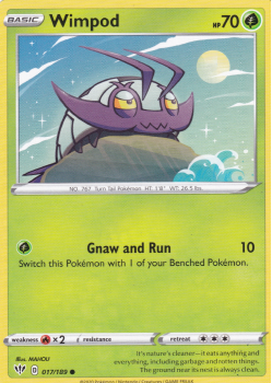 Wimpod : SWORD AND SHIELD - DARKNESS ABLAZE 017/189 - Pokemon Single Card