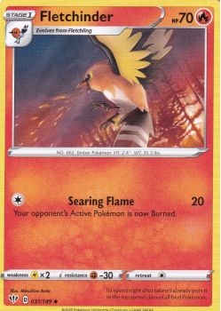 Fletchinder : SWORD AND SHIELD - DARKNESS ABLAZE 031/189 - Pokemon Single Card