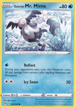 Galarian Mr. Mime : SWORD AND SHIELD - DARKNESS ABLAZE 035/189 - Pokemon Single Card