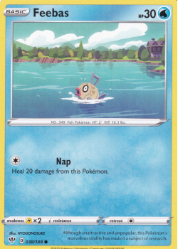 Feebas : SWORD AND SHIELD - DARKNESS ABLAZE 038/189 - Pokemon Single Card