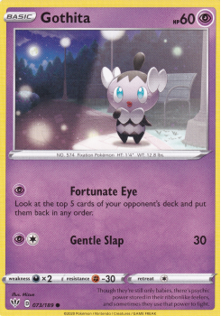 Gothita : SWORD AND SHIELD - DARKNESS ABLAZE 073/189 - Pokemon Single Card