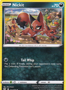 Nickit : SWORD AND SHIELD - DARKNESS ABLAZE 112/189 - Pokemon Single Card