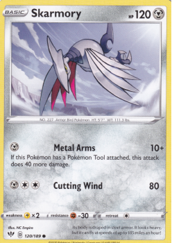 Skarmory : SWORD AND SHIELD - DARKNESS ABLAZE 120/189 - Pokemon Single Card