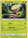 Carnivine (REVERSE HOLO) : SWORD AND SHIELD - DARKNESS ABLAZE 005/189 - Pokemon Single Card