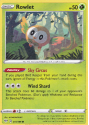 Rowlet (REVERSE HOLO) : SWORD AND SHIELD - DARKNESS ABLAZE 011/189 - Pokemon Single Card